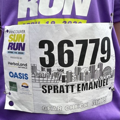 April 19, 2026Sun’s out at the Vancouver Sun Run  ☀️🏃♂️— finished strong.